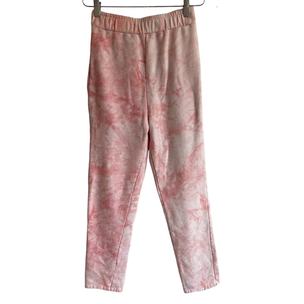 ALL FENIX Pink Tye Dye Sweatpants, Size XS